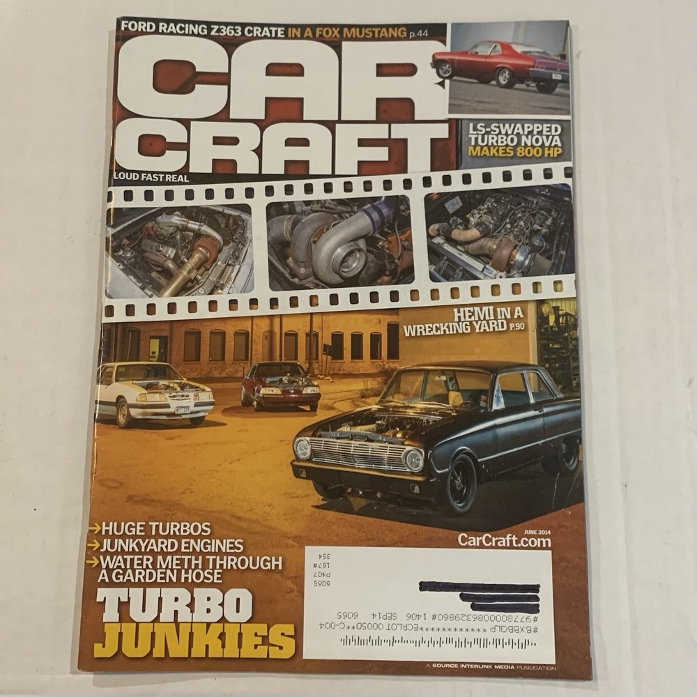 2014 June Car Craft Magazine Water Meth Through A Garden Hose Turbo Junkies Hemi